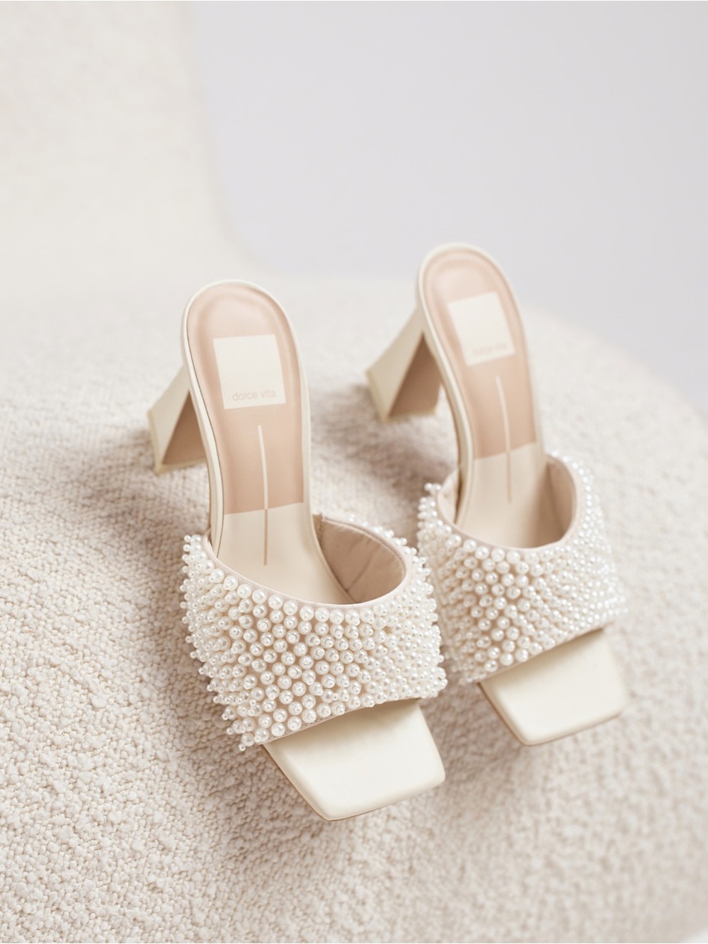 Dolce Vita Nandy Pearl Heeled Mule Sandals